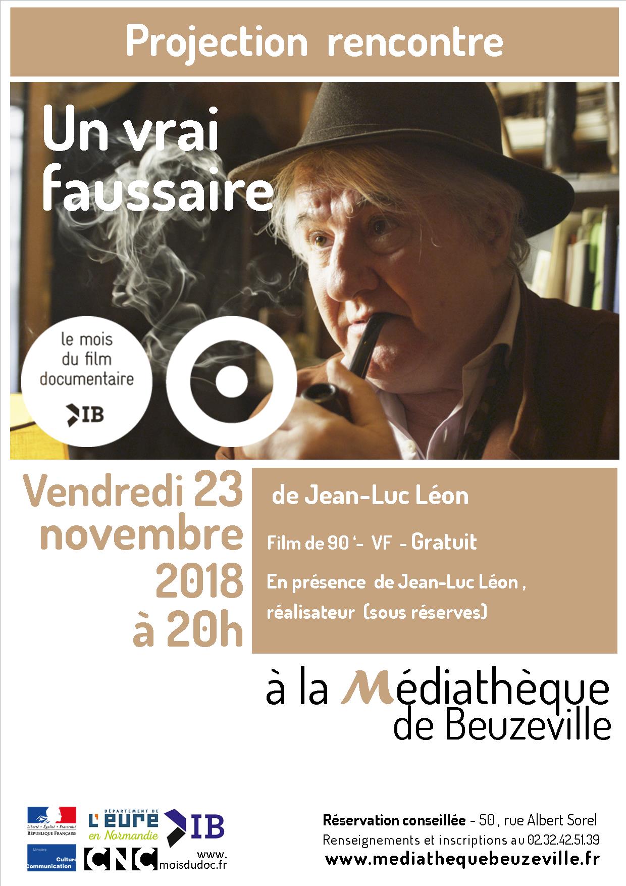 Beuzeville - Projection Un vrai faussaire - Médiathèque