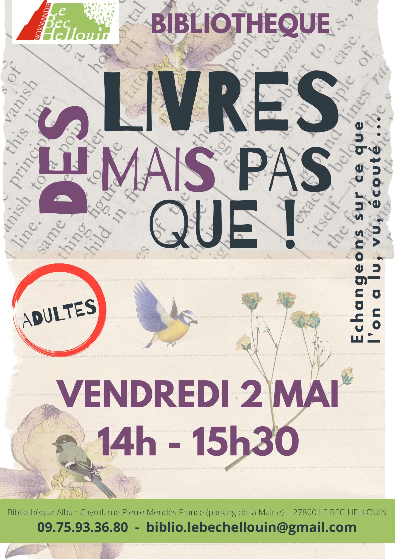 Des livres mais pas que ! 02.05.25 - 1
