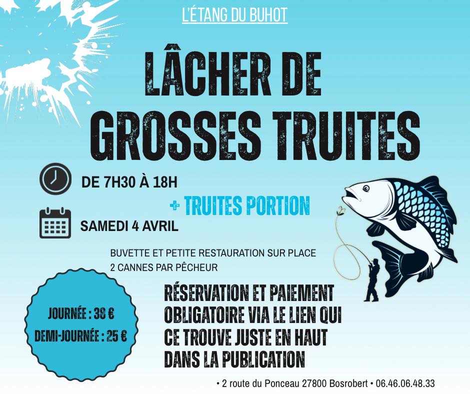 04.04_lâcher de grosses truites - L'Etang du Buhot