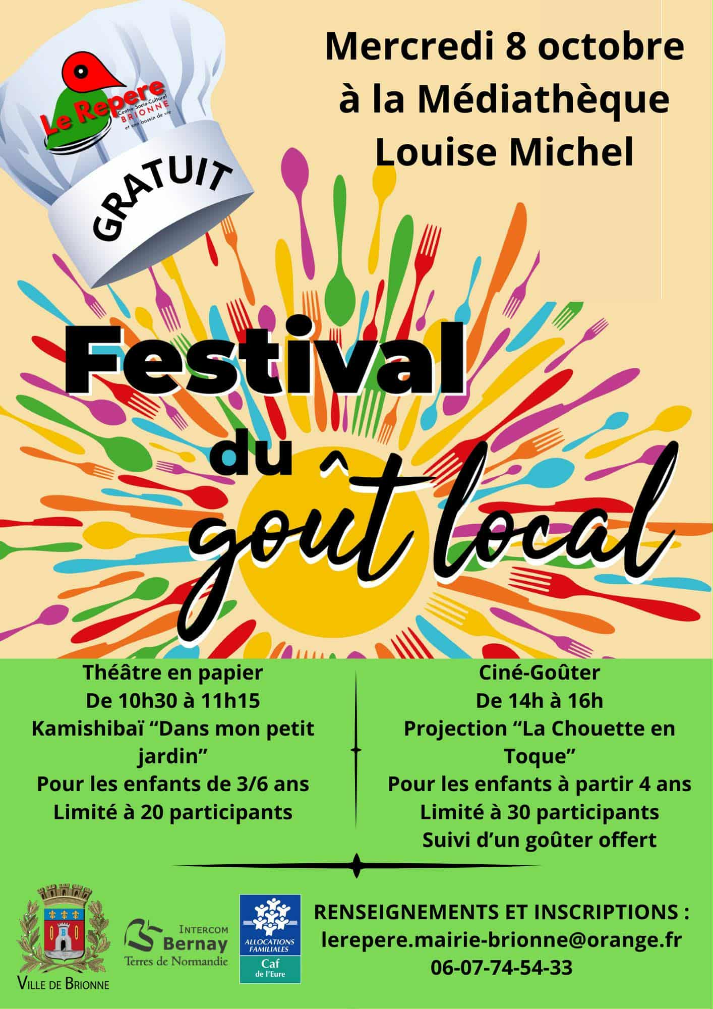 08.10_festival du goût - médiathèque - Brionne