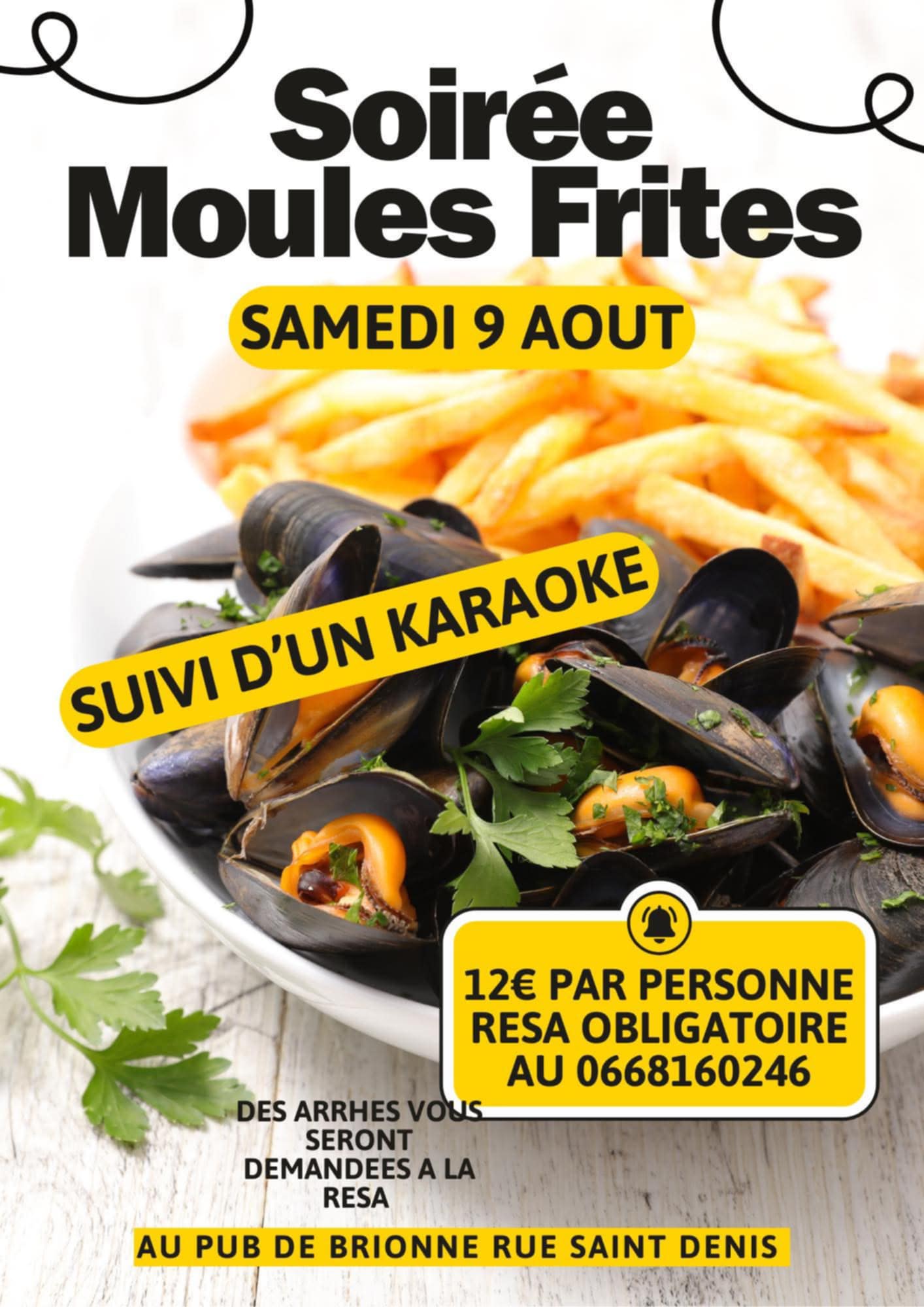 09.08_soirée moules-frites karaoké - Le Pub - Brionne