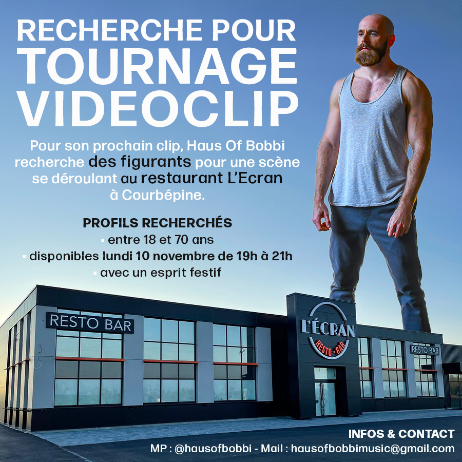 10.11_tournage clip Haus of Bobbi - L'Ecran - Courbépine