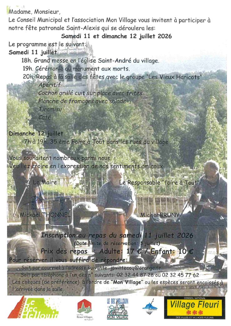 11-12.07_Fête patronale St-Alexis - Bec
