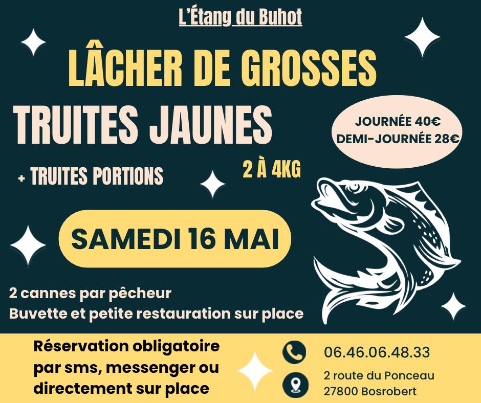 16.05_Lâcher de truites - Etang du Buhot - Bosrobert