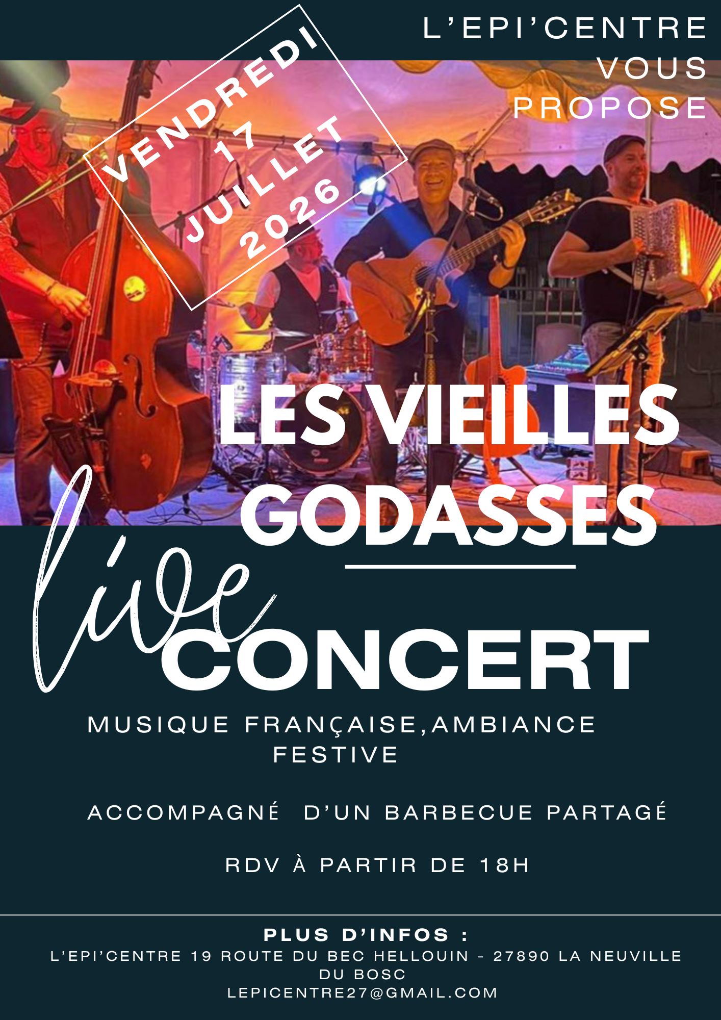 17.07_concert Les Vieilles Godasses - La Neuville du Bosc