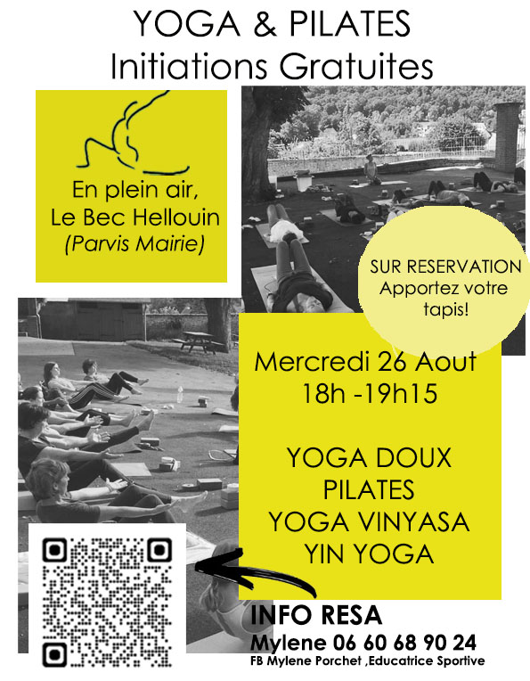 26.08_Initiations Gratuites Yoga Pilates - Le Bec