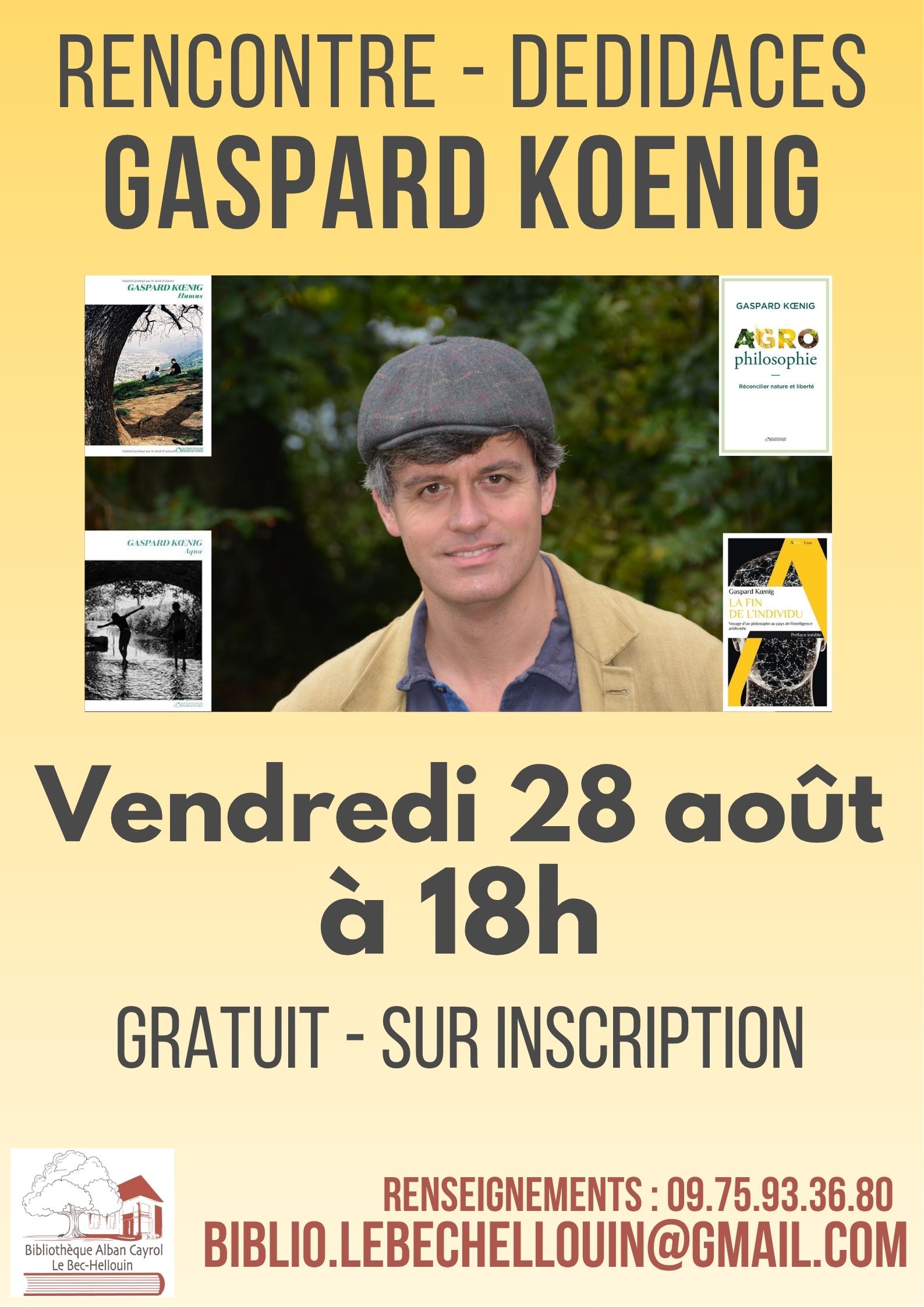 Rencontre Gaspard Koenig 28.08.26 - 1