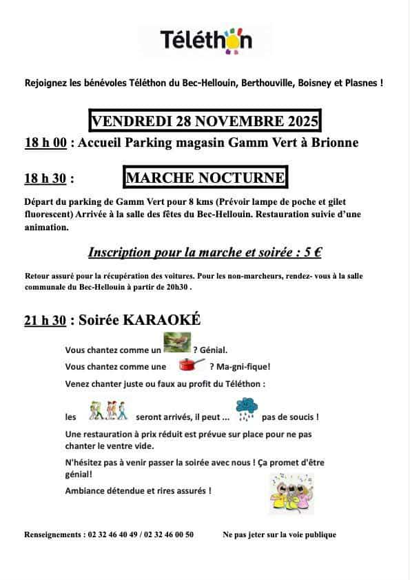 28.11_marche Téléthon - Brionne-Le Bec
