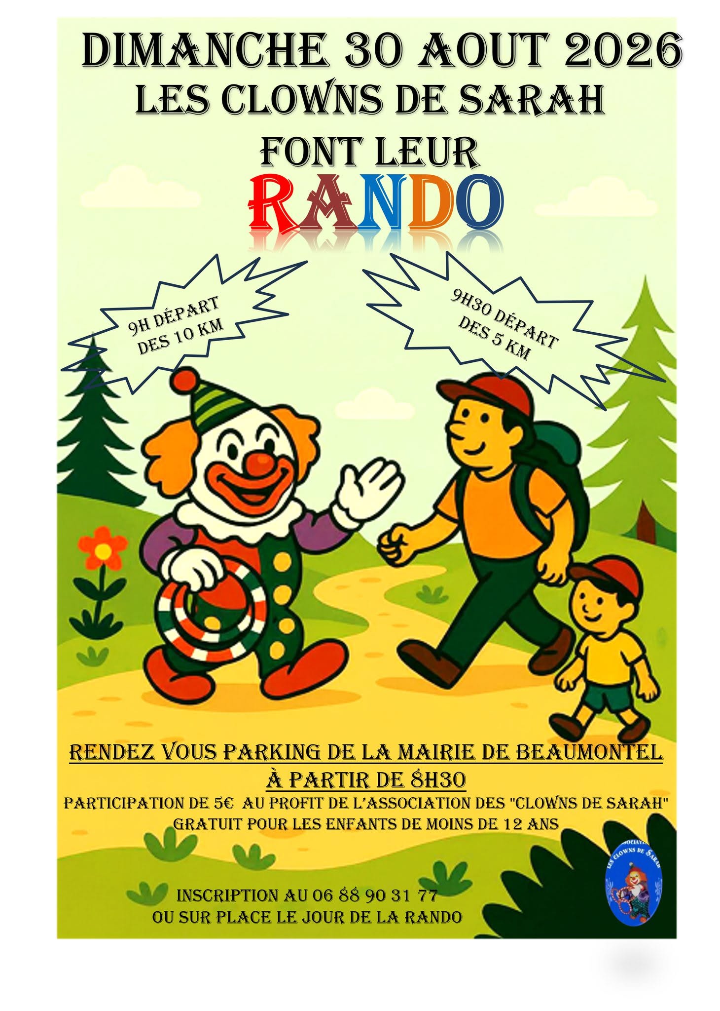 30.08_rando des clowns de Sarah - Beaumontel