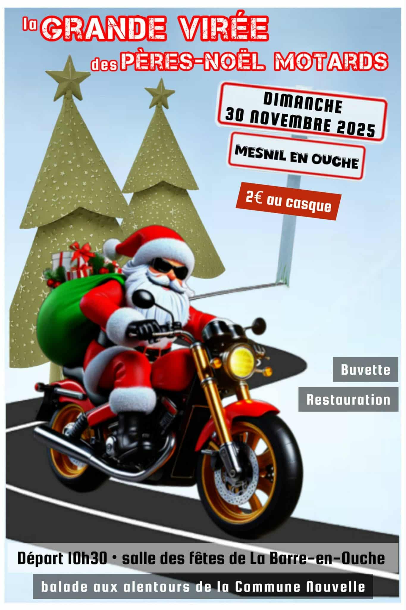 30.11_grande virée pères-noël motards - La Barre