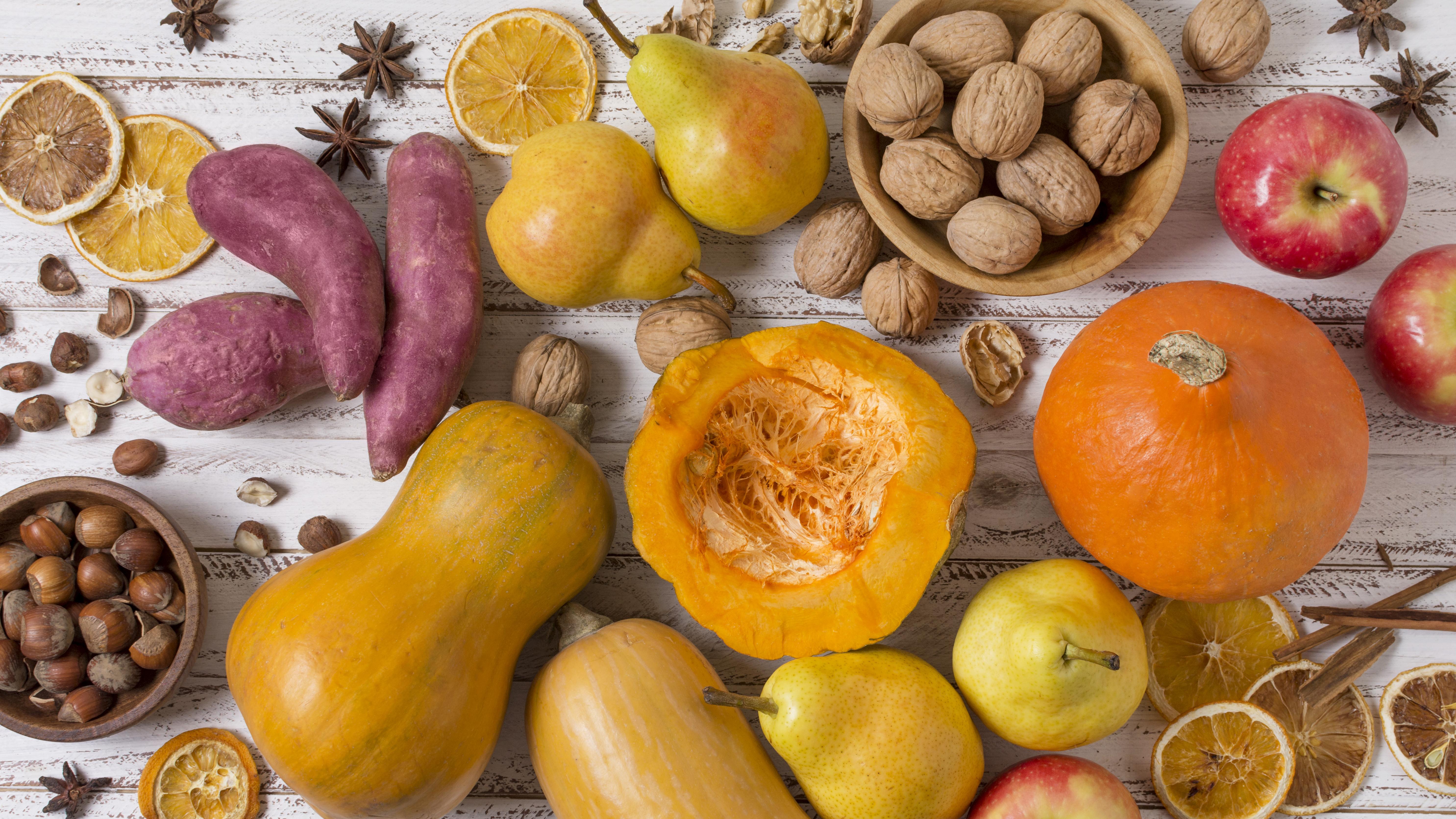 Fruits et légumes d'automne (freepik)