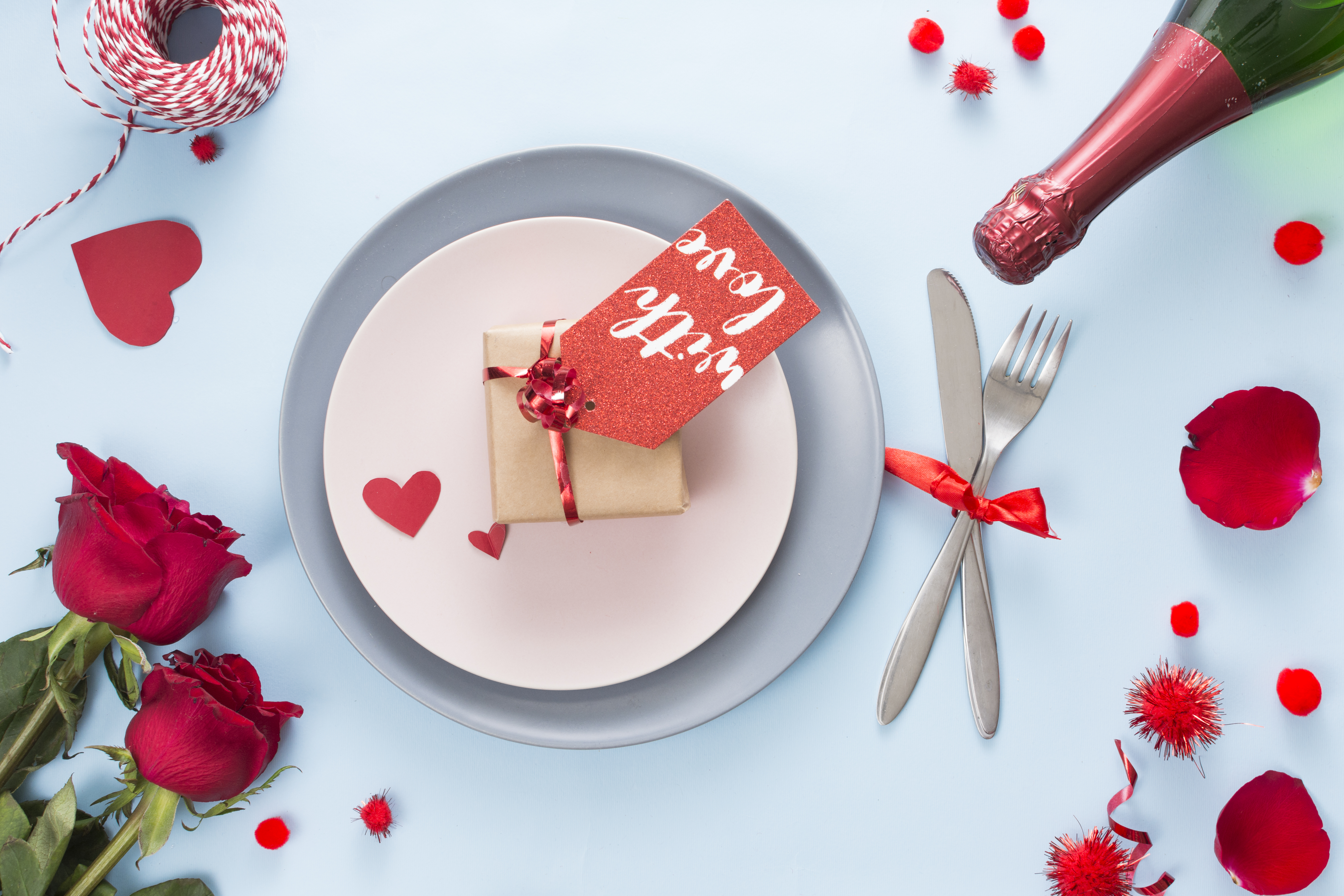 Repas Saint Valentin (freepik)